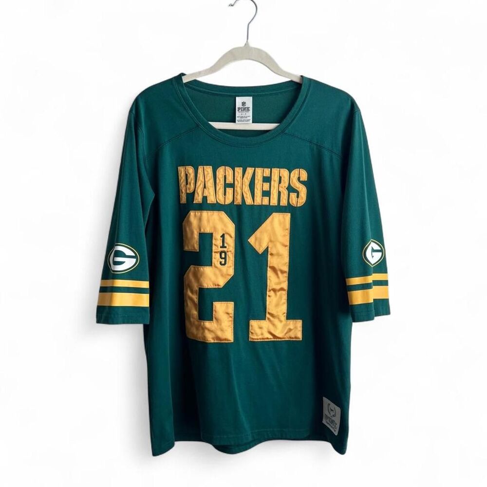 Green Bay Packers NFL Quarter Sleeve Top Women's Small